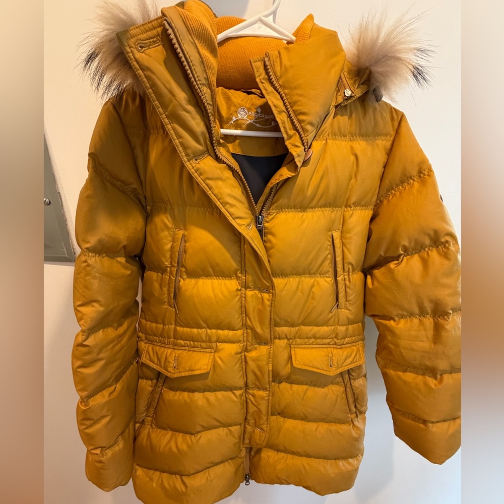 Pro Cam-Fis PCF 700 Down Parka in Yellow (Size Large)